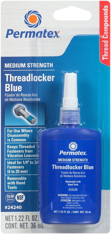 PERMATEX 242 Threadlocker - Blue - 1.22 US fl oz. 24240