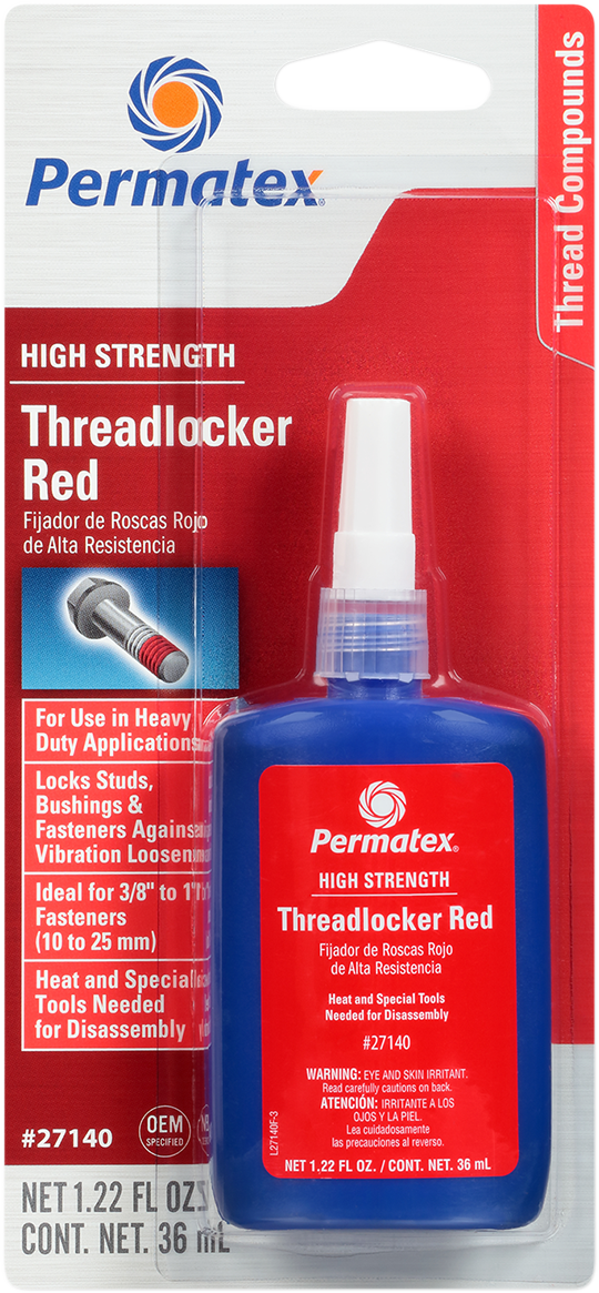 PERMATEX 271 Threadlocker - Red - 1.22 US fl oz. 27140