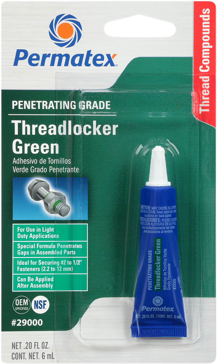 PERMATEX 290 Threadlocker - Green - 0.2 US fl oz. 29000