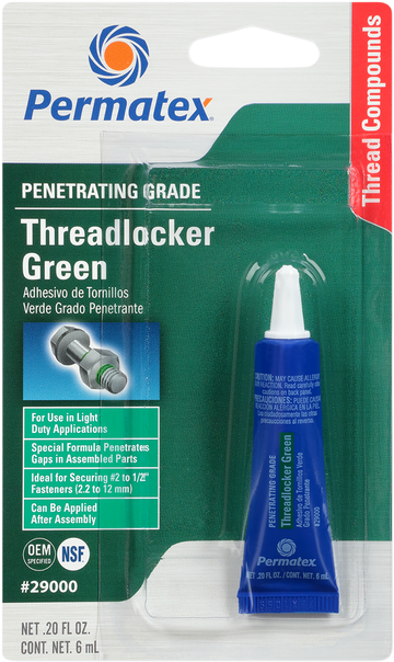 PERMATEX 290 Threadlocker - Green - 0.2 US fl oz. 29000