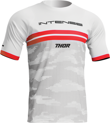 THOR Intense Assist Decoy Short-Sleeve Jersey - White/Camo - 2XL 5020-0203