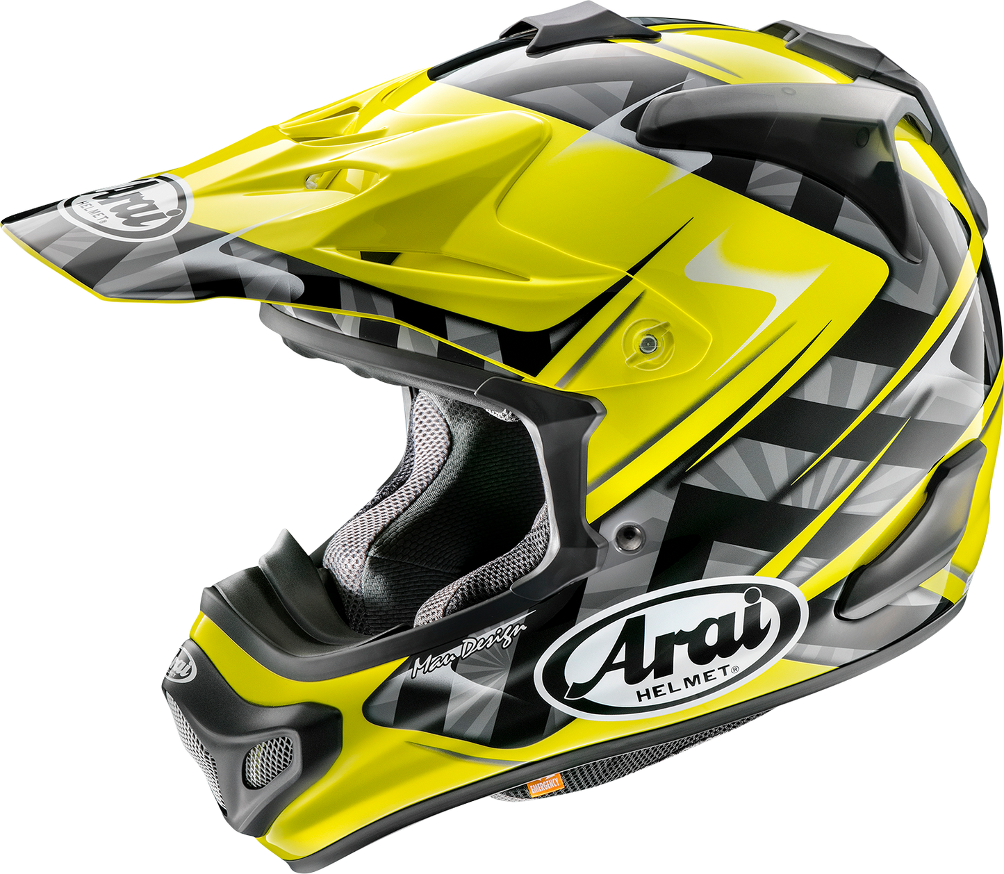 ARAI HELMETS VX-Pro4 Helmet - Scoop - Yellow - XL 0110-8200 by Arai Helmets Offroad Full Face 1 Pc Adult Helmet