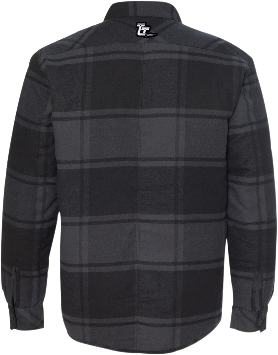 THROTTLE THREADS Drag Specialties Quilted Plaid Jacket - XL DRG24J86BKXR