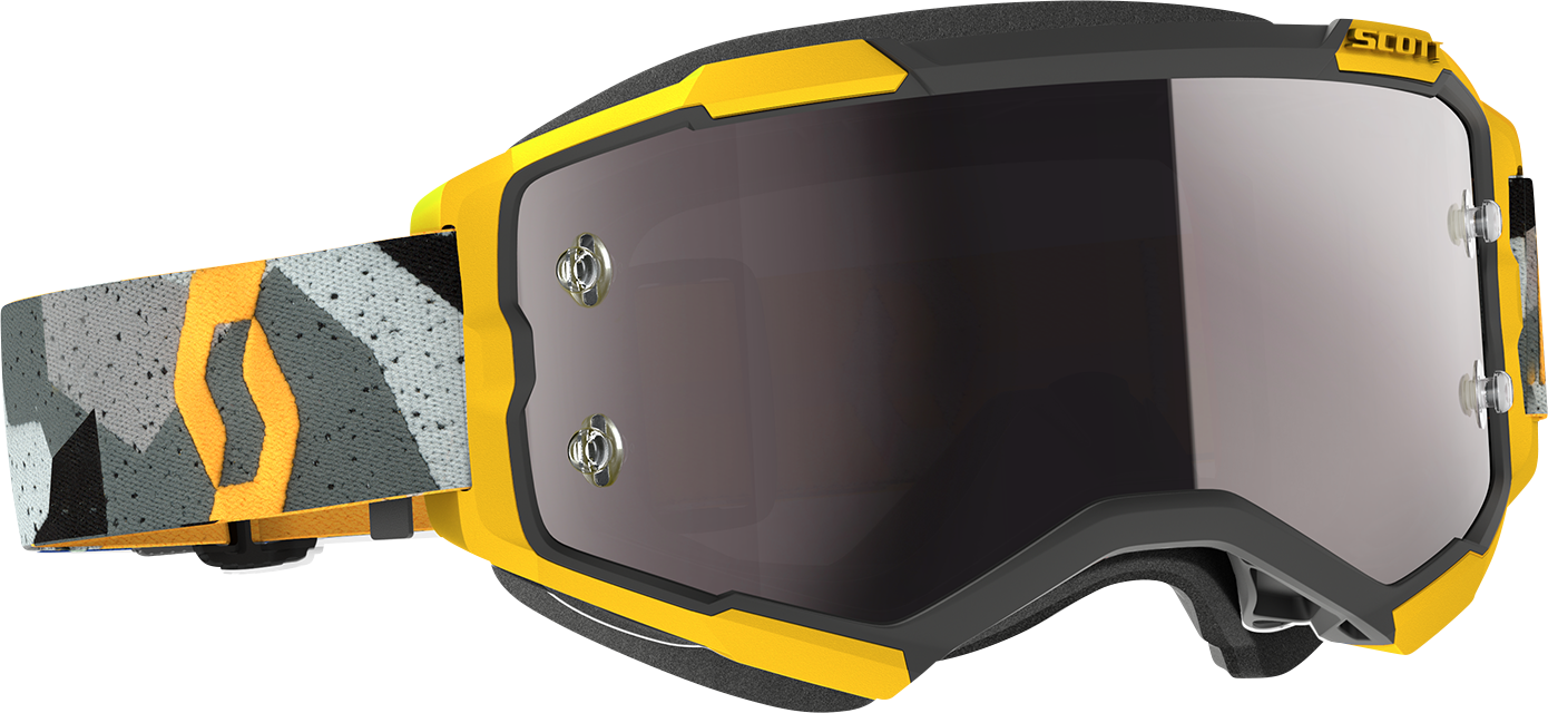 SCOTT Fury Goggle - Camo Gray/Yellow - Silver Chrome Works Lens 272828-7429269