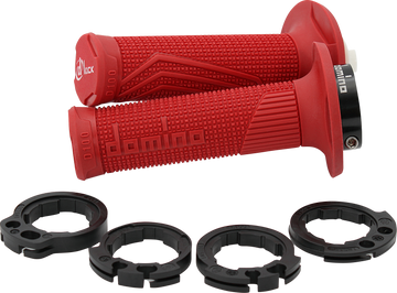 DOMINO D100 D-Lock Grips - Red D10046C4200A9-0