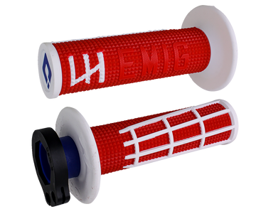 ODI EMIG 2.0 Lock-On Grips - Red/White H36E2RW