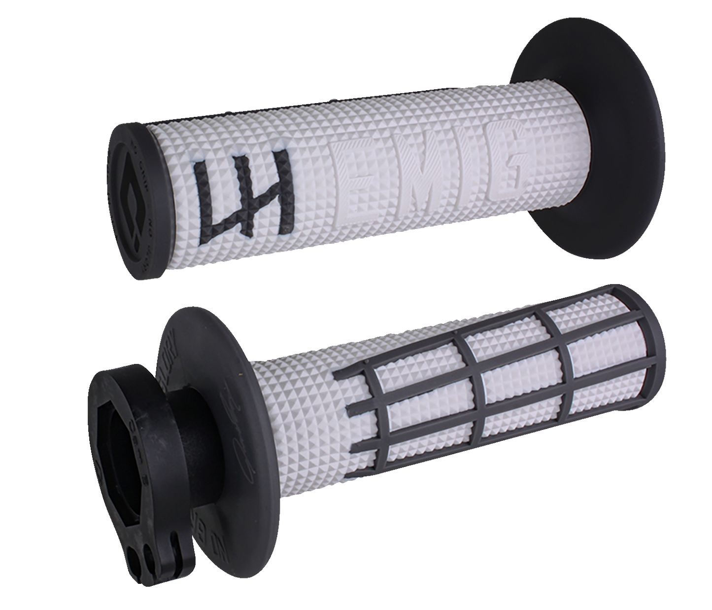 ODI EMIG 2.0 Lock-On Grips - White/Graphite H36E2WH