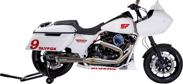 SLYFOX 2-into-1 Full Exhaust System - Stainless Steel SF1F3T