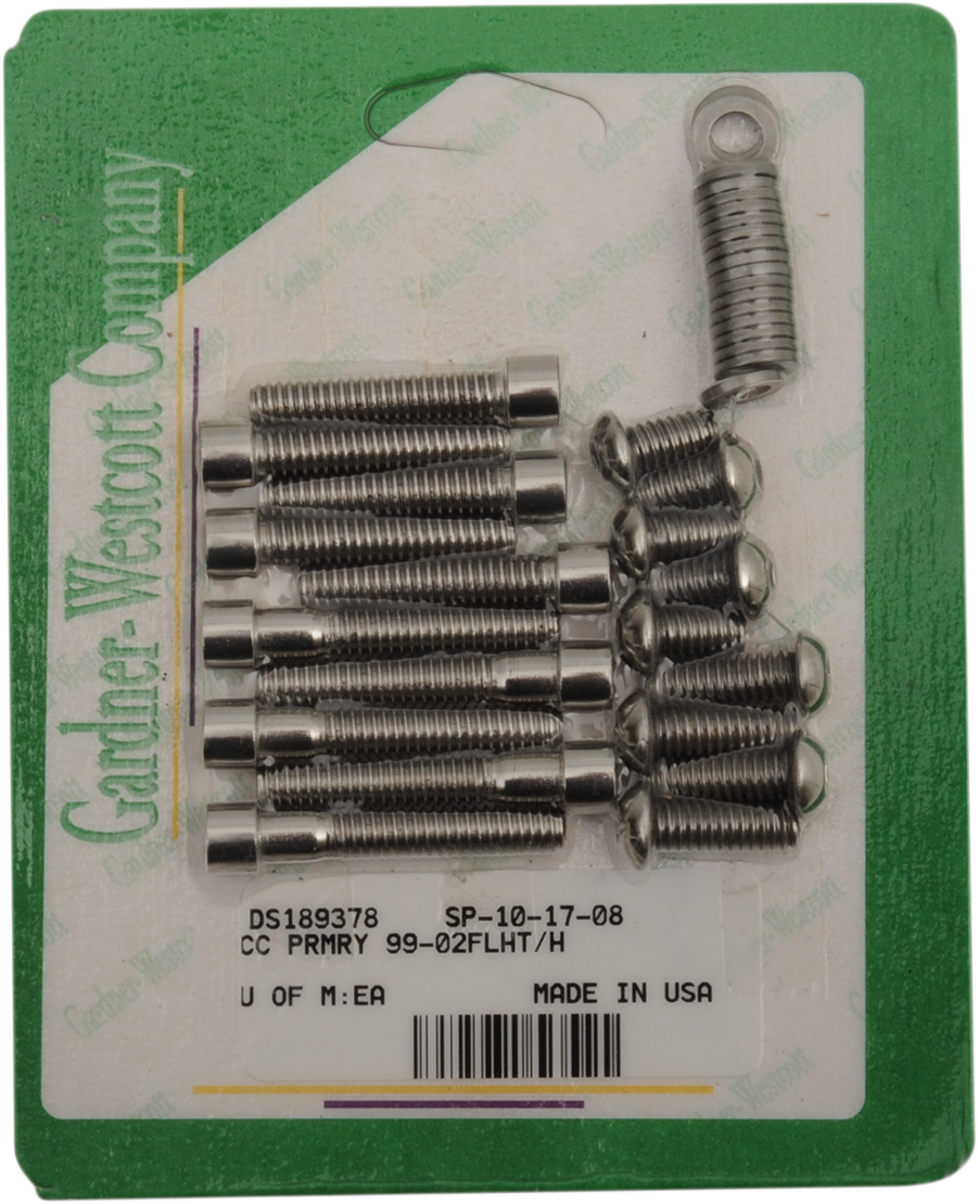 GARDNER-WESTCOTT Bolt Kit - Primary Cover Only - Socket-Head SP-10-17-08