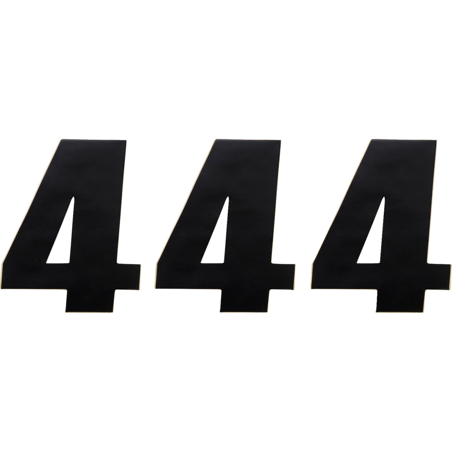 Moose Racing Race Number 4 - Black - 4.5" 80014