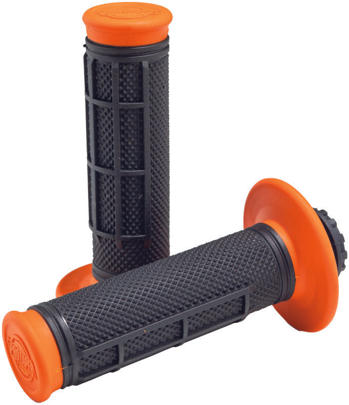 ProTaper Pro Series Clamp On 1/2 Waffle Orange/Black
