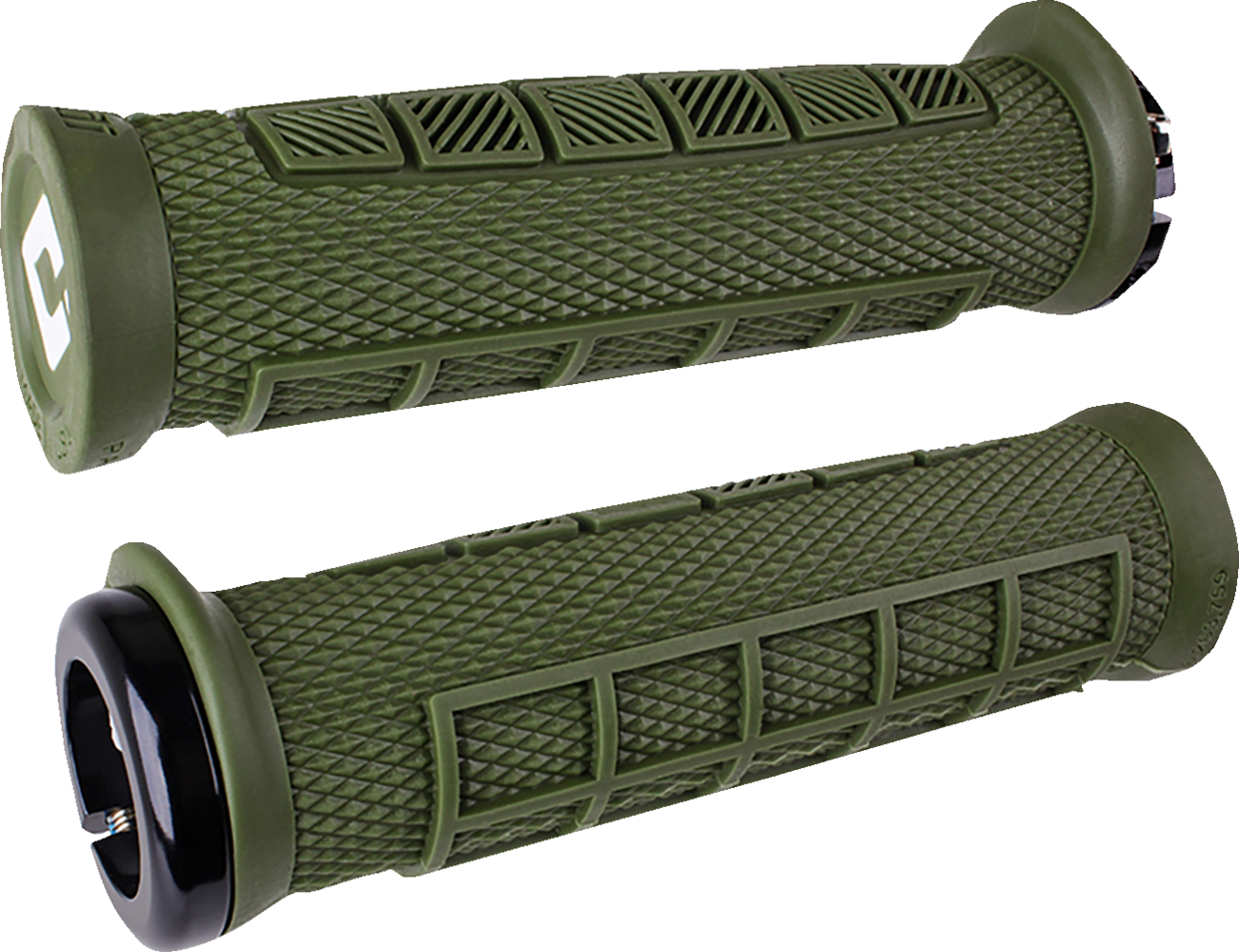ODI Elite Pro v2.1 Grips - Lock-On - 130 mm - Army Green D33EPAG-B