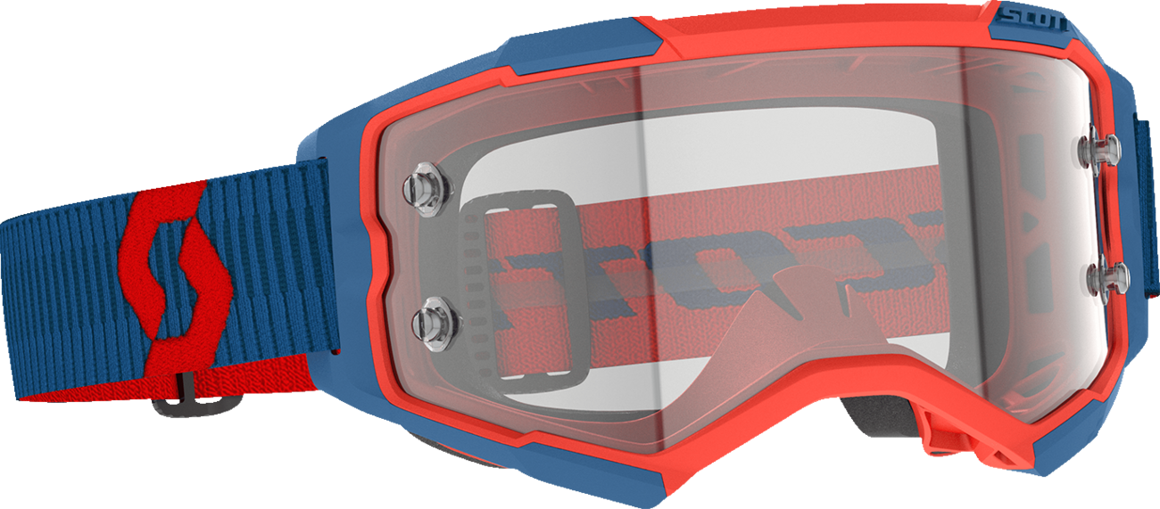 SCOTT Fury Goggle - Dark Blue/Neon Red - Clear 274514-7698113
