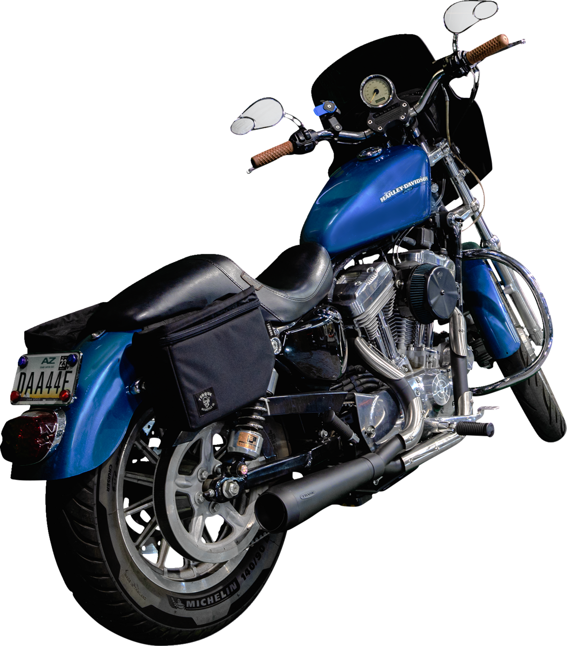 TRASK 2-into-1 Assault Exhaust System - Black TM-5300BK