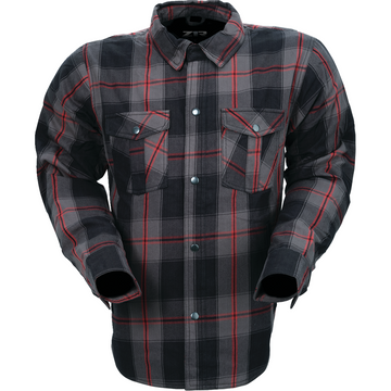 Z1R Flannel Shirt - Red - 5XL 3040-3300