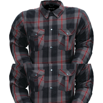 Z1R Flannel Shirt - Red - 5XL 3040-3300