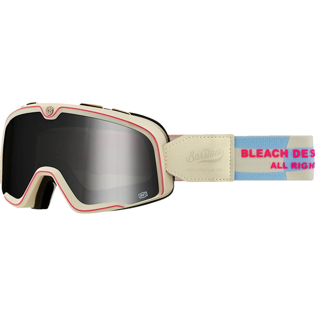 100% Barstow Goggle - Bleach Design Works - Silver Mirror 50000-00020 –  SistersMoto