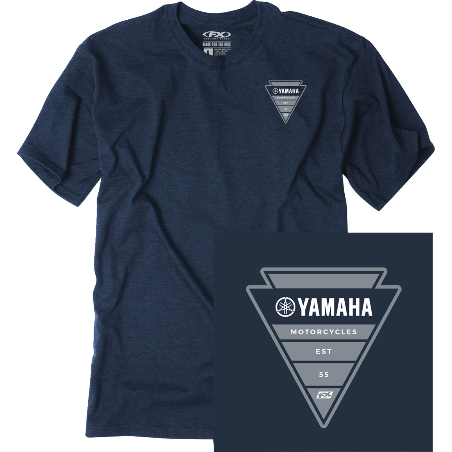 FACTORY EFFEX Yamaha Arrow T-Shirt - Navy - 2XL 28-87238