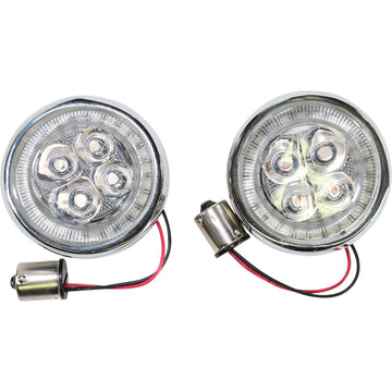 CIRO Turn Signal Insert - Red LED - Chrome 45501