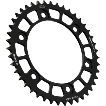 JT SPROCKETS Rear Sprocket - Honda - Black - 43-Tooth JTA1308.43BLK by JT Rear Sprockets Aluminum/Alloy