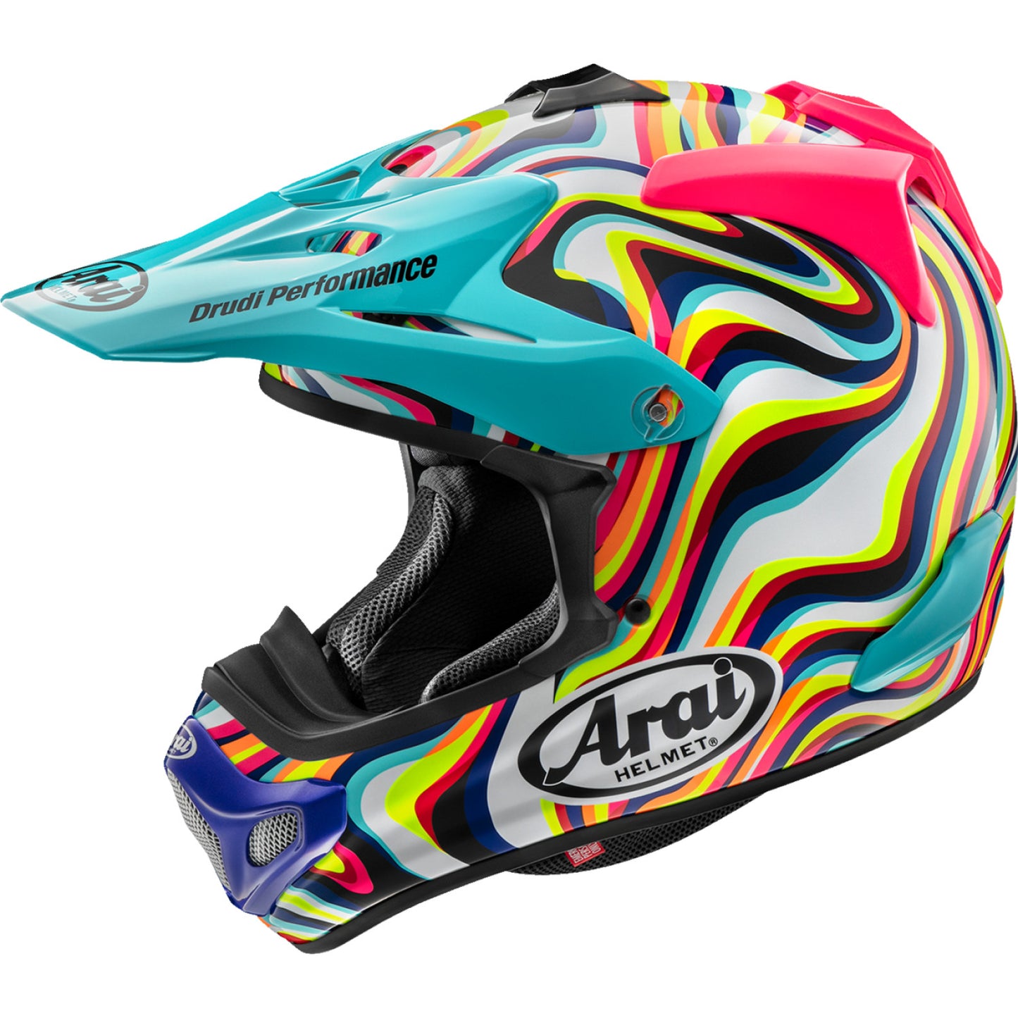 ARAI HELMETS VX-Pro4 Helmet - Stream - Pink - Medium 0110-8882 by Arai Helmets Offroad Full Face 1 Pc Adult Helmet
