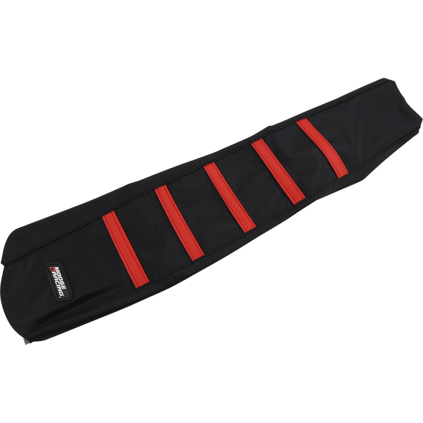 Moose Racing Ribbed Seat Cover - Black Cover/Red Ribs - Honda CRF45021-331