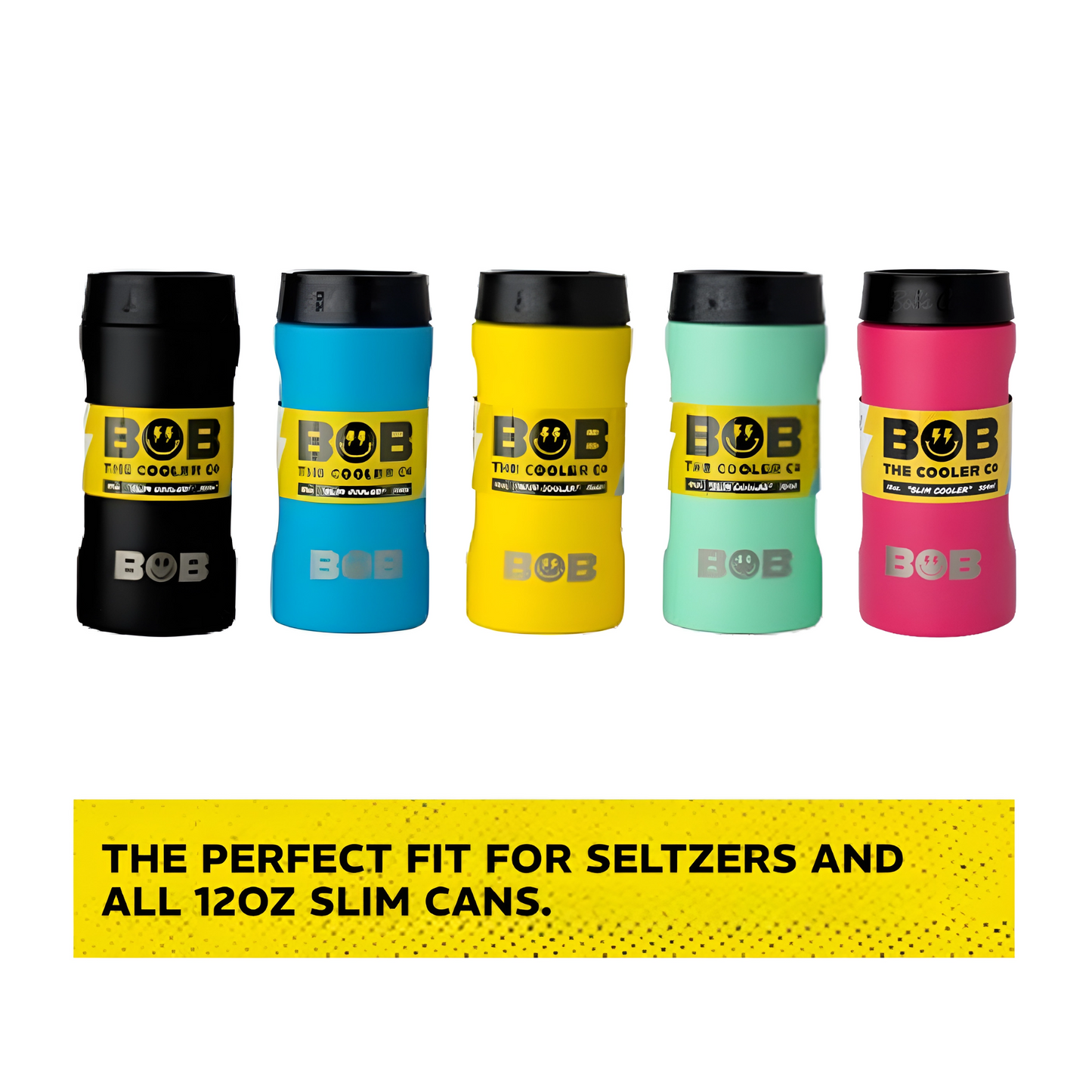 BOBs 12Oz Slim Double Wall Vacuum Insulated Can Cooler