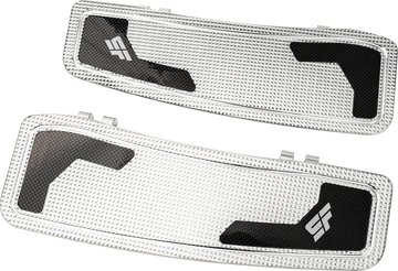 SLYFOX Driver Floorboards - Black Polished - Touring SF-905-00-2