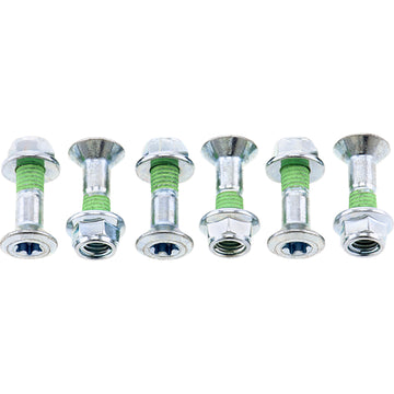 BOLT Fastener Kit - Hub-Savers/Sprocket - Double Locked - Silver - 6 Pack - Beta HS.BETA