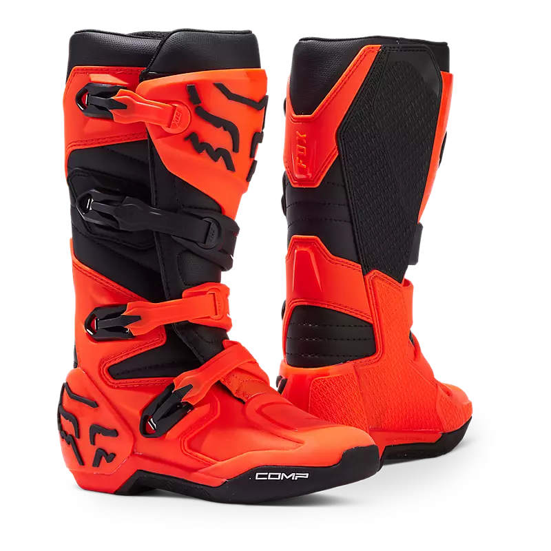 Fox Youth Comp Boots Flo Orange Sz.1 | Boots
