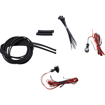 Custom Dynamics Micro Turn Signals - Red -Black CD-MICRO-R-B