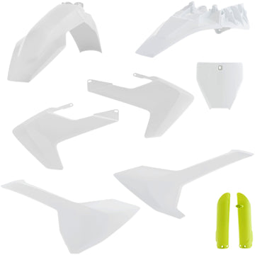Acerbis Full Replacement Body Kit - OEM '18 White/Yellow 2686465909