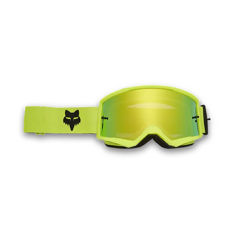 Fox Racing Main Core Mirrored Goggles-Flo Yellow
