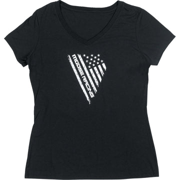 MOOSE OFFROAD Women's Salute T-Shirt - Black - Large 3031-4168