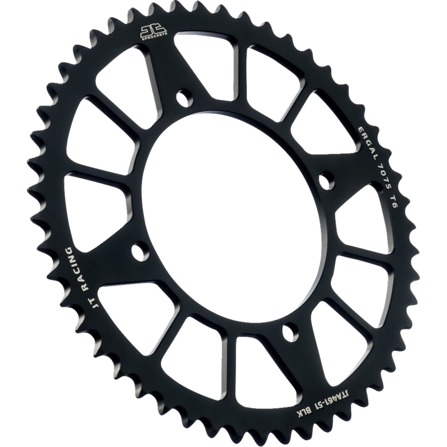 JT SPROCKETS Rear Sprocket - Black - 51 Tooth - Kawasaki JTA461.51BLK by JT Rear Sprockets Aluminum/Alloy