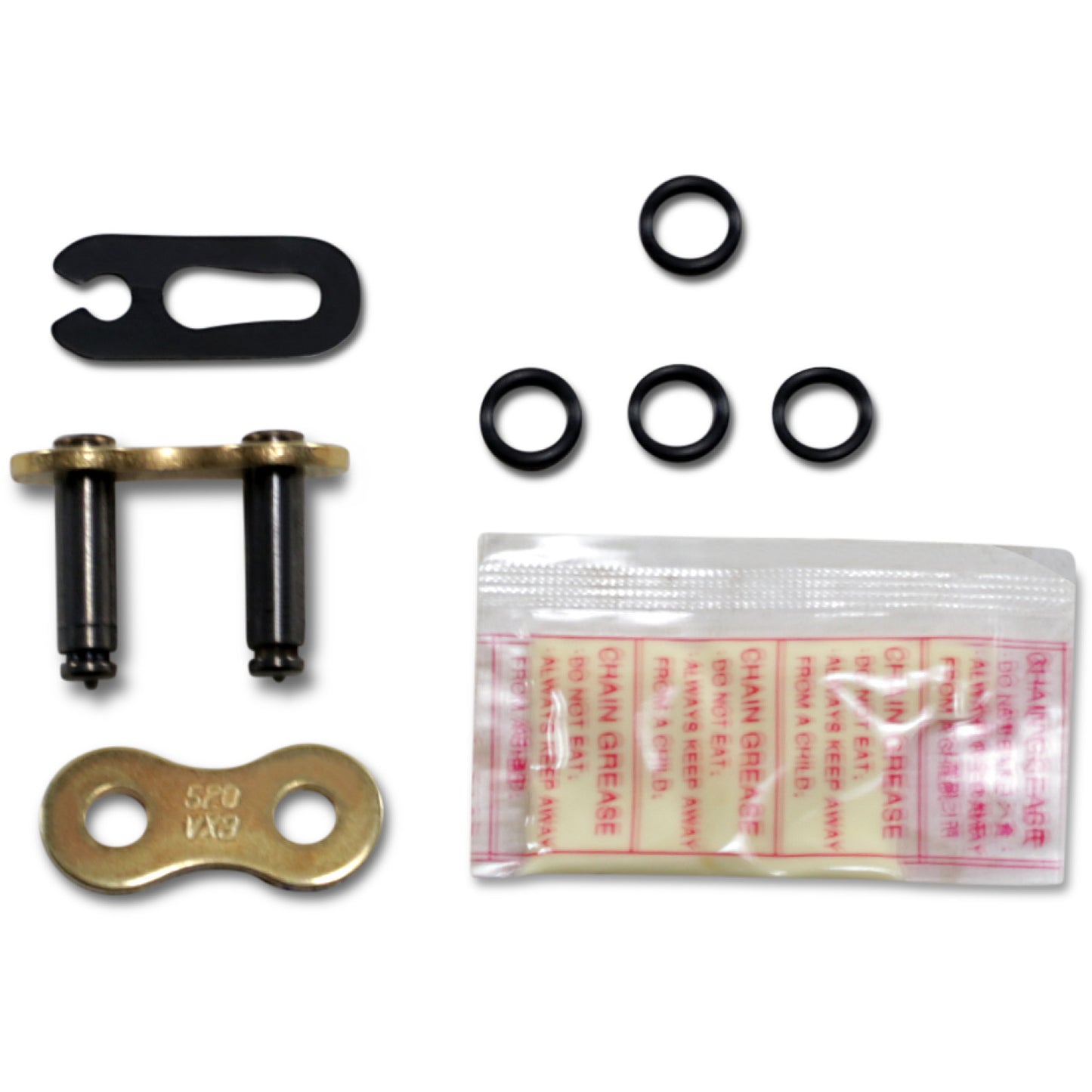 DID 520 VX3 - Professional O-Ring Connecting Link - Clip - Gold FJ520VX3G | Drive Chain Links & Parts