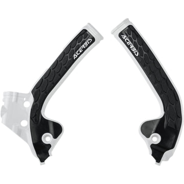 Acerbis X-Grip Frame Guards - White/Black - Gas Gas | Husqvarna | KTM 2686041035