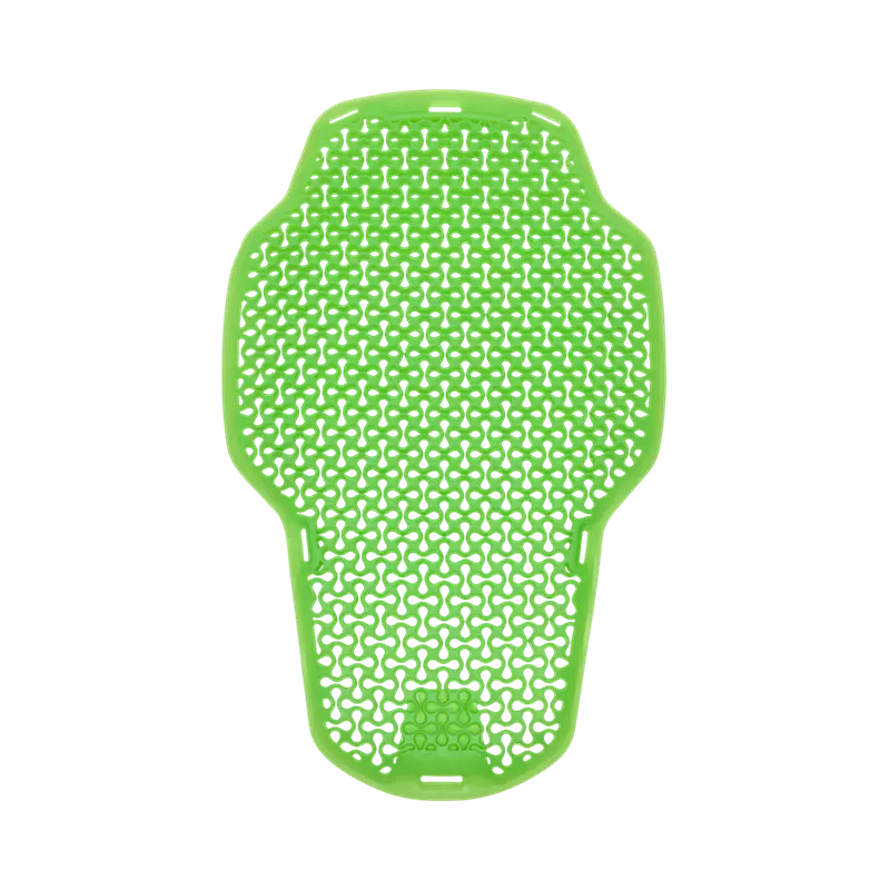 Green pet mat with a unique pattern on a white background