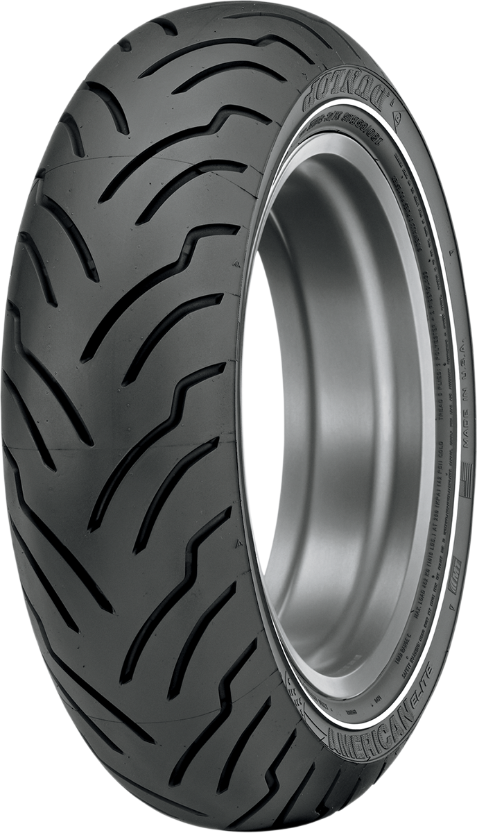 DUNLOP Tire - American Elite - Rear - MT90B16 - Narrow Whitewall - 74H 45131814