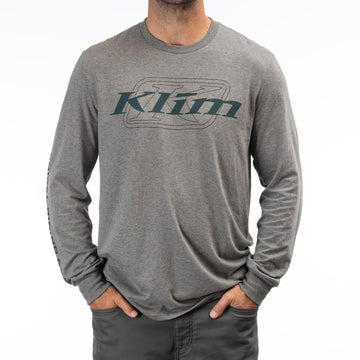 Klim K Corp LS Tee Gray Frost and Dark Sea - XLarge