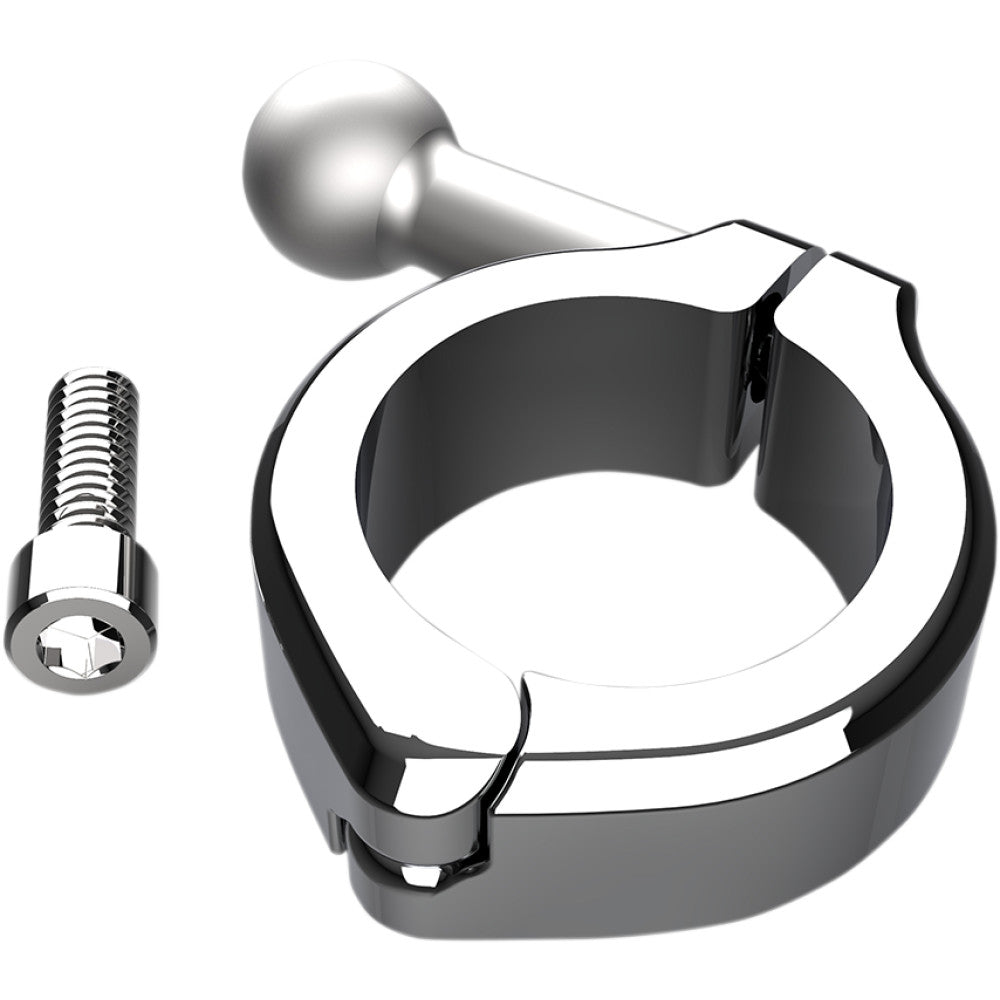 CIRO Aluminum Clamp Kit - Ball Mount - 1-1/4" Handlebars - Chrome 50130