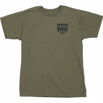 MOOSE OFFROAD Youth Salute T-Shirt - Olive - Small 3032-3694