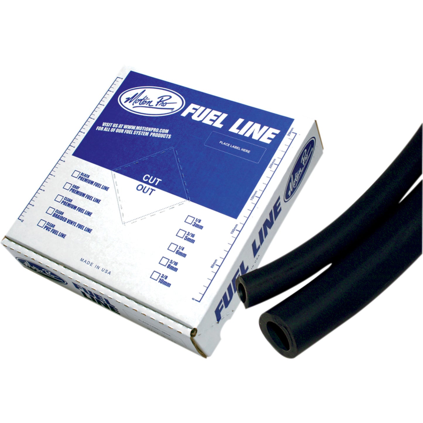 Motion Pro Premium Fuel Line - Black - 3/16" - 25' 12-0040