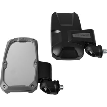 SEIZMIK Mirrors - Embark - Side View - Rectangle - Black - 1.875"/2" ROPS - Pair 56-18105