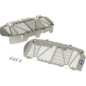Moose Racing Billet Radiator Guards - Silver - Gas Gas/Husqvarna/KTM 12-1116