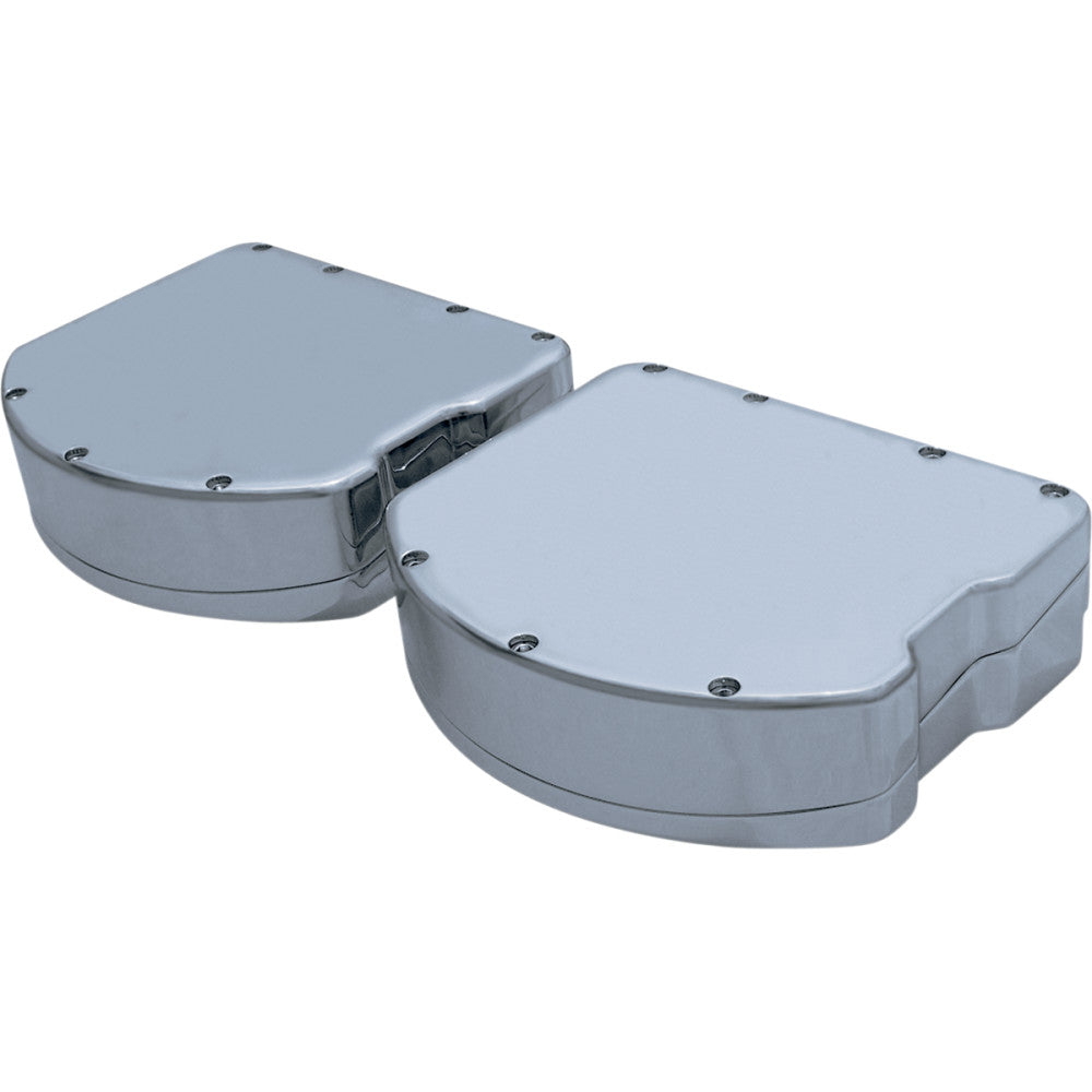 Covingtons Rocker Box Valve Covers - Smooth Chrome - Twin Cam C1283-C