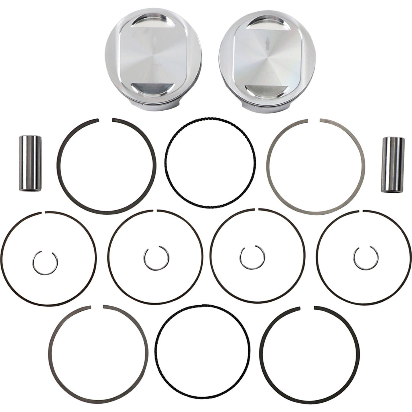 JE Pistons Piston Kit - 95" - Twin Cam 324720 | JE Pistons | Piston & Ring Kits