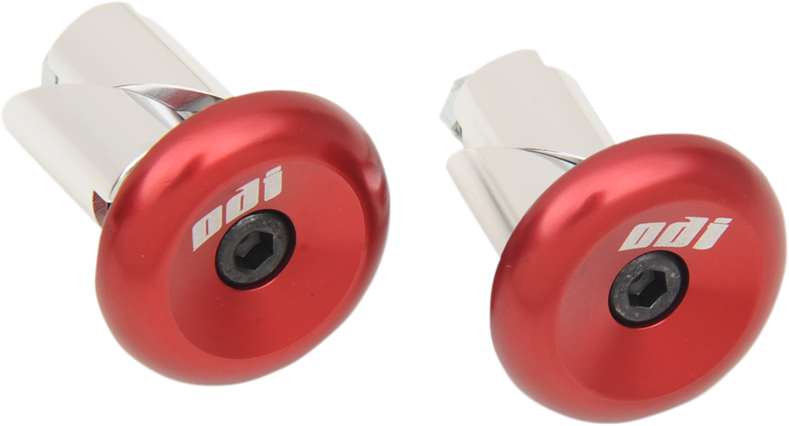 ODI Aluminum Handlebar End Plug - Red F71APR