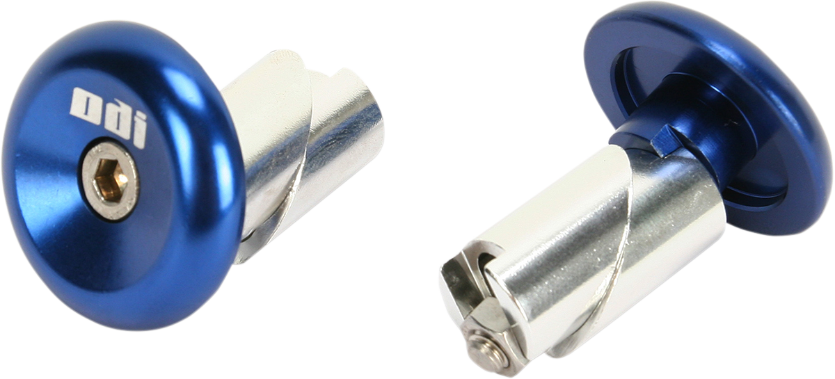 ODI Aluminum Handlebar End Plug - Watercraft - Blue L71APU