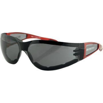 BOBSTER Shield II Sunglasses - Gloss Red - Smoke Lens ESH221